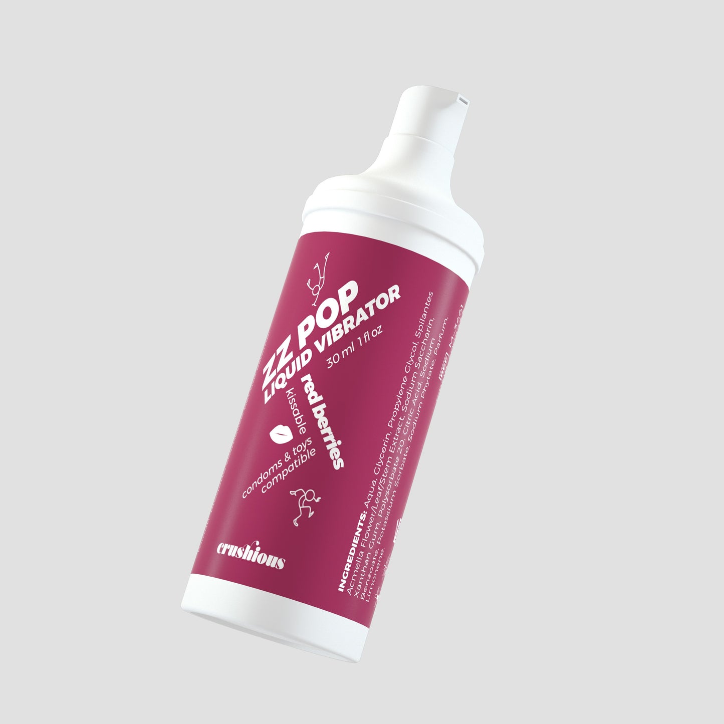 CRUSHIOUS ZZ POP LIQUID VIBRATOR RED BERRIES AROMA 30ML