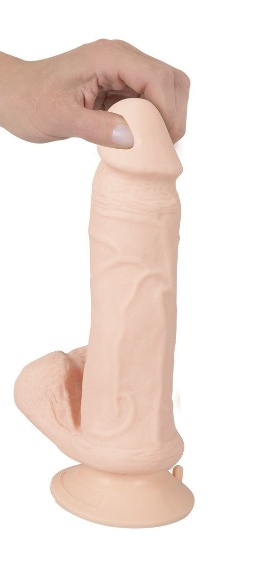 NATURE SKIN BENDABLE RC REALISTIC VIBRATOR WITH WIRELESS REMOTE CONTROL