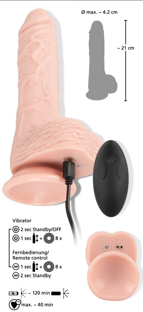 YOU2TOYS MEDICAL SILICONE RC VIBRATOR WITH THRUSTING