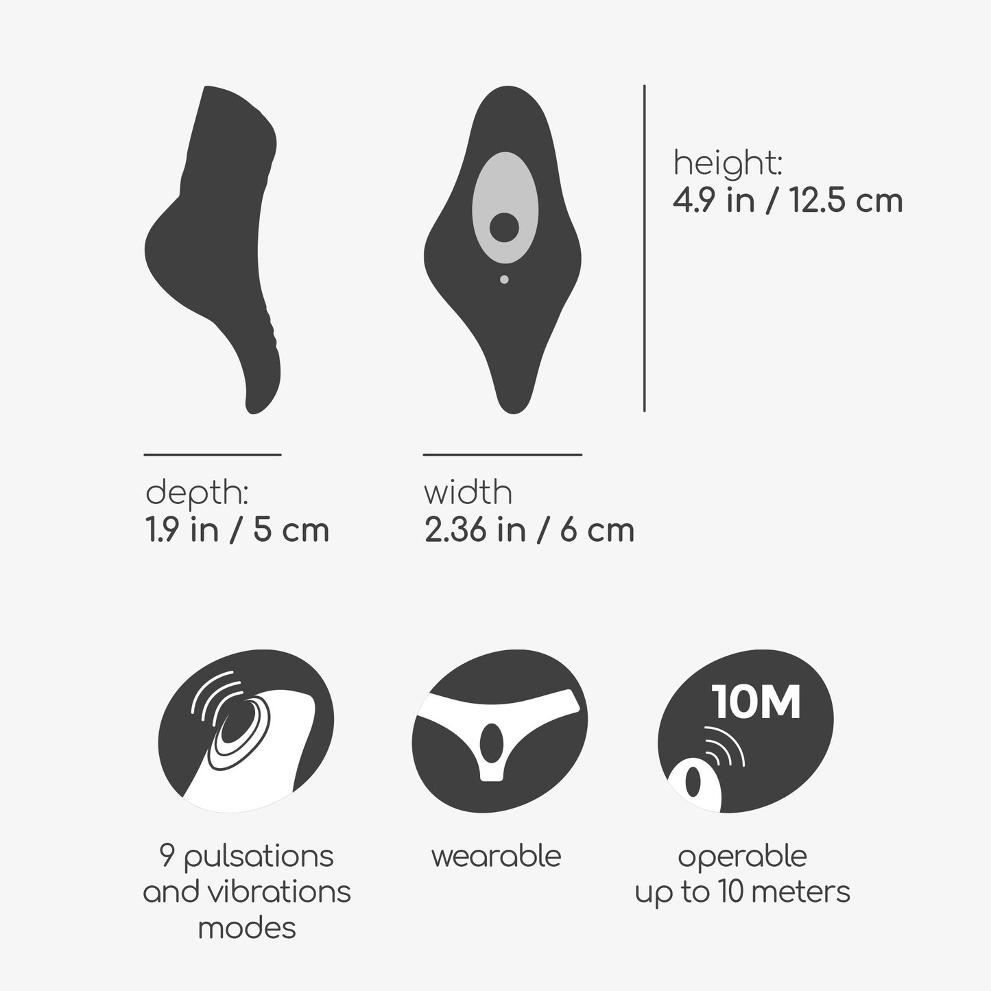 CRUSHIOUS MOBULA REMOTE CONTROLLED PANTY VIBRATOR