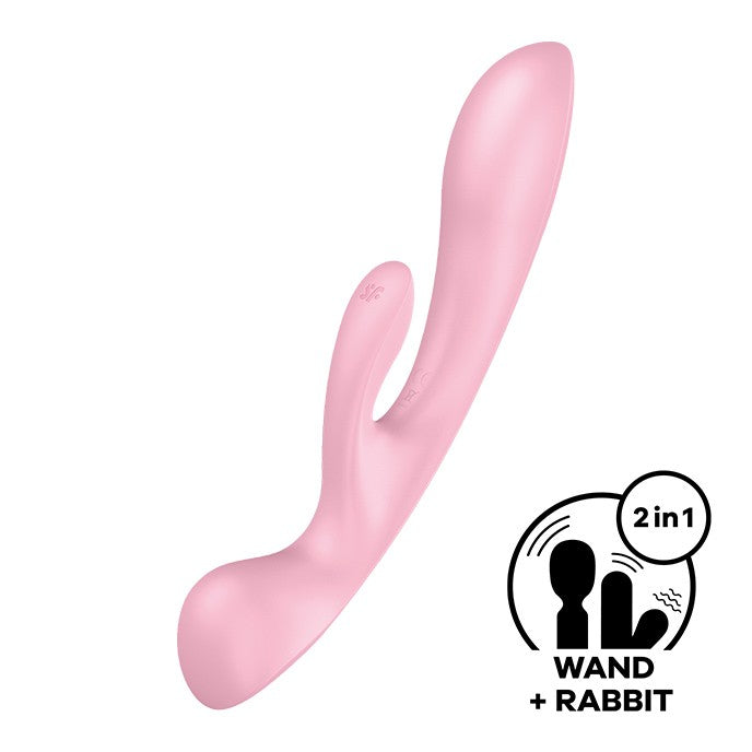 TRIPLE OH MULTI VIBRATOR PINK