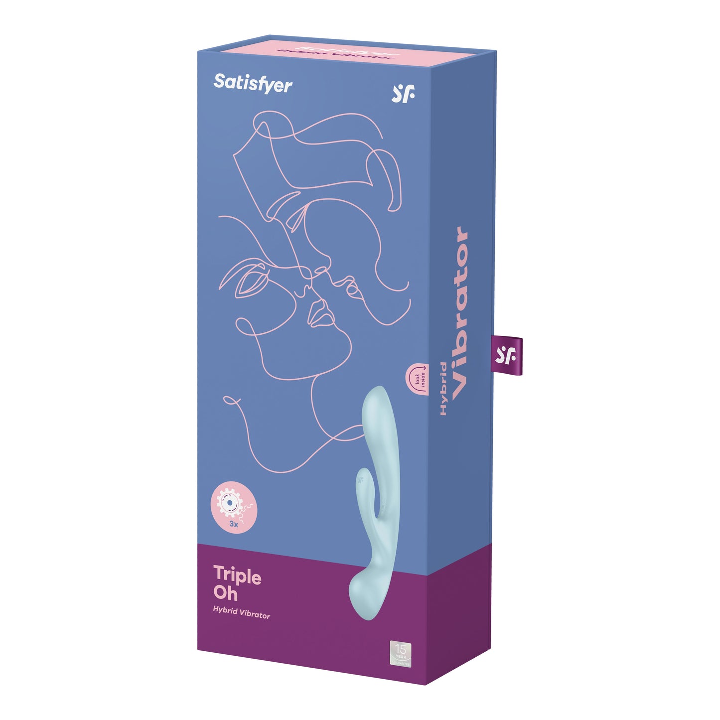 TRIPLE OH MULTI VIBRATOR BLUE