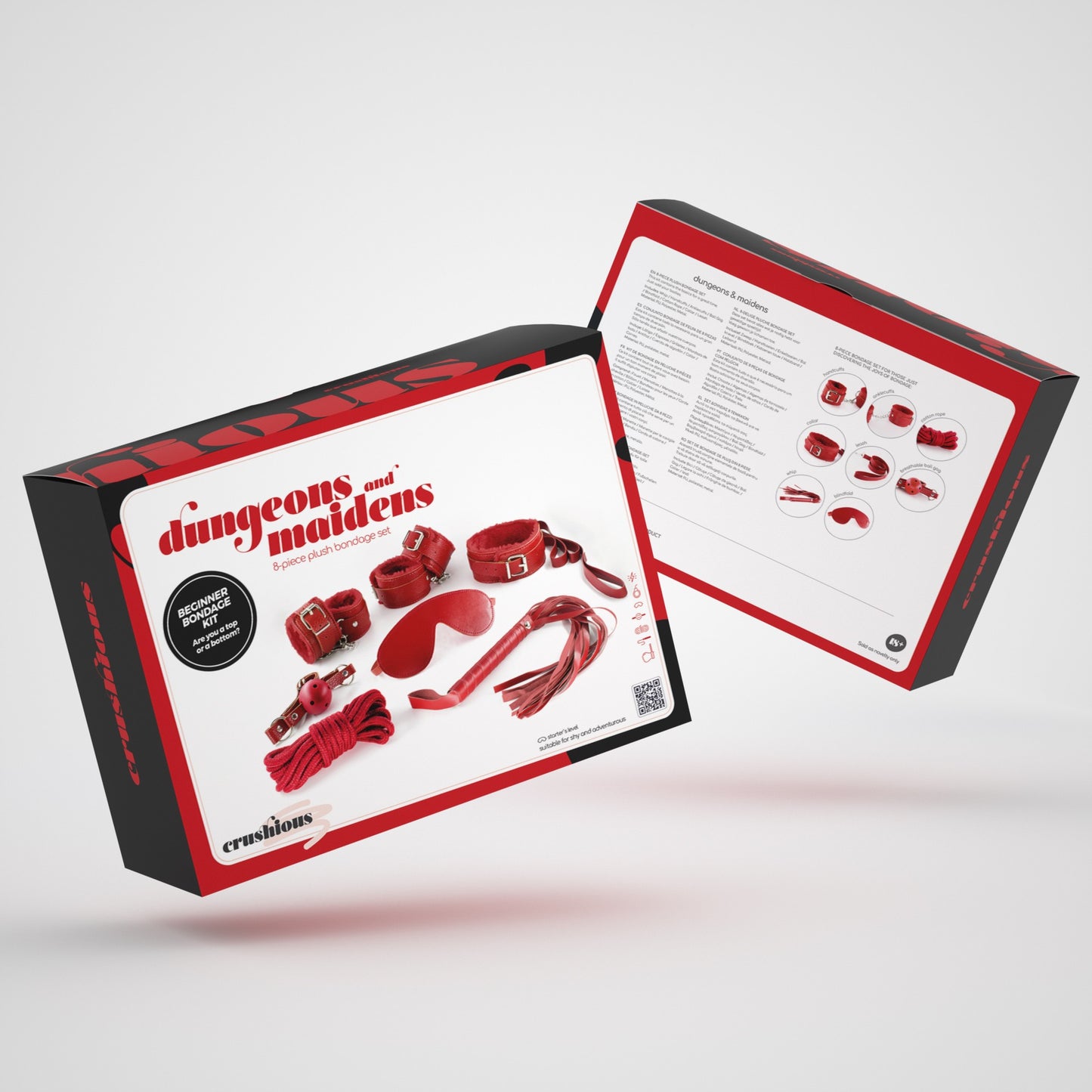 CRUSHIOUS DUNGEONS & MAIDENS BDSM KIT RED