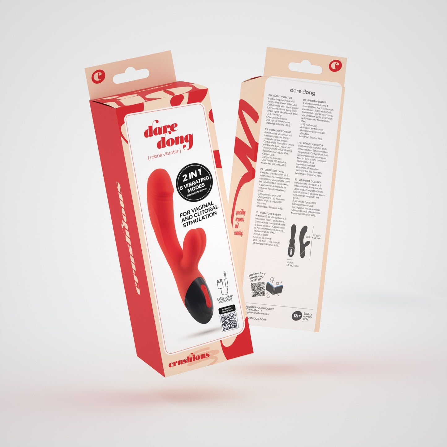 DARE DONG RECHARGEABLE RABBIT VIBRATOR