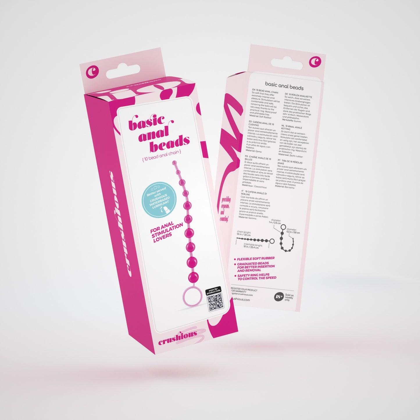 10 BEAD ANAL CHAIN PINK