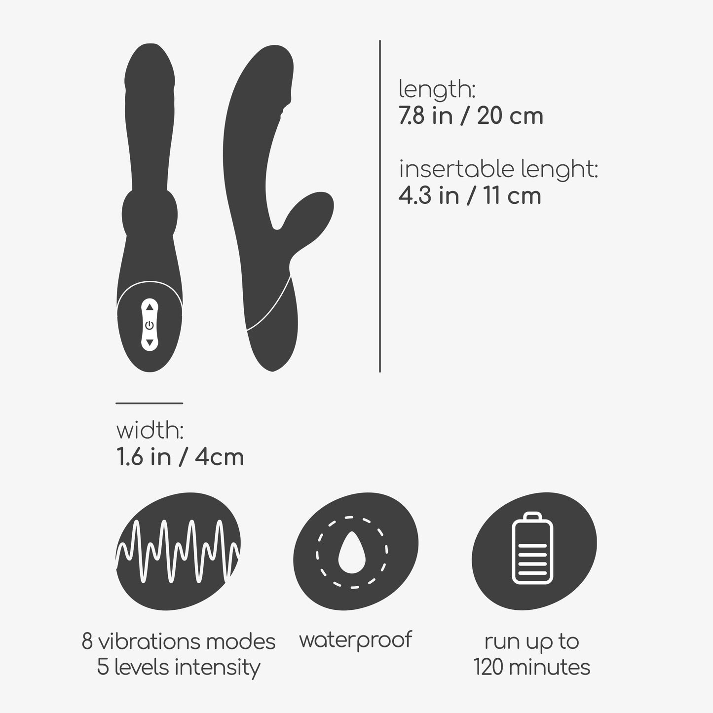 DARE DONG RECHARGEABLE RABBIT VIBRATOR