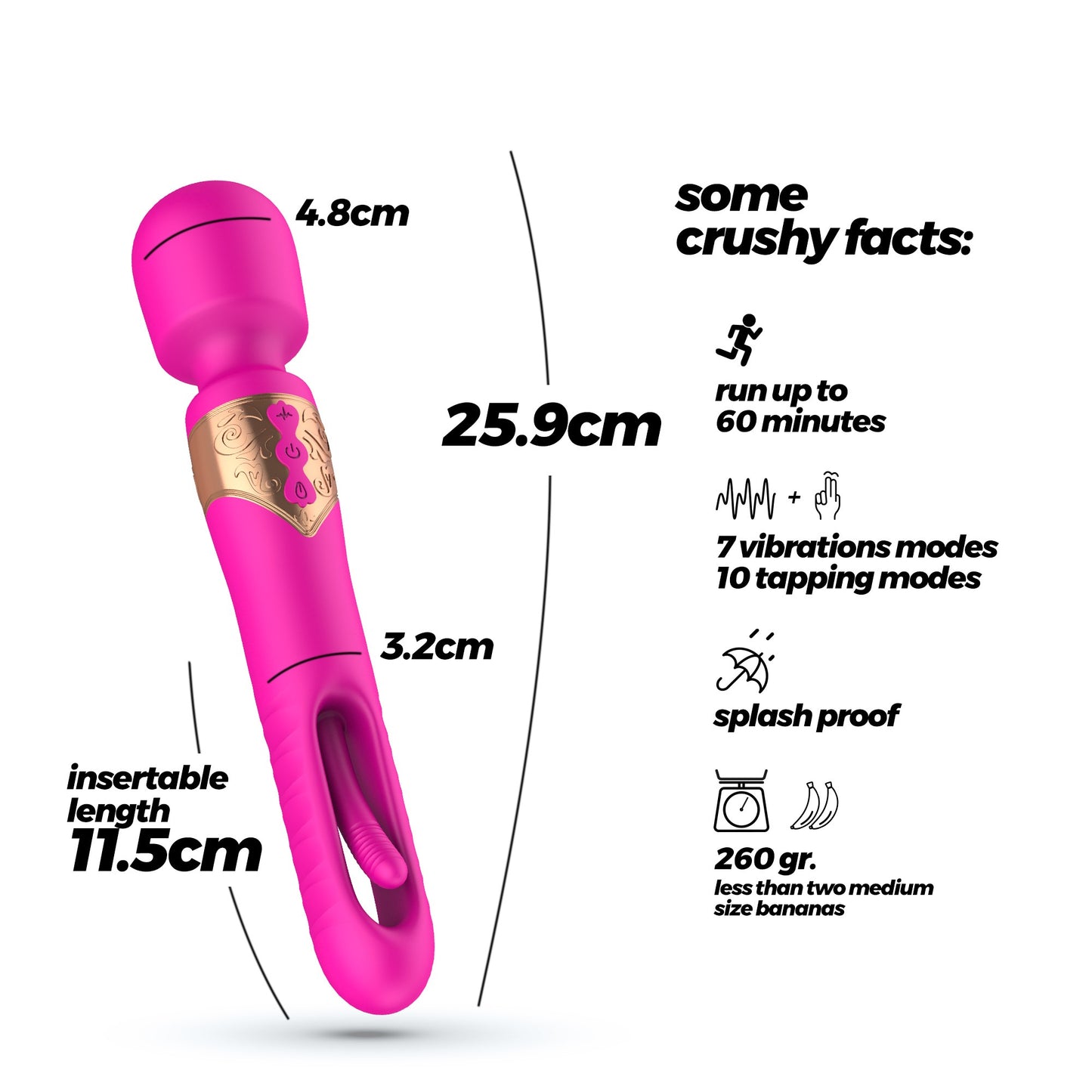 BIG BEN DUAL MASSAGER WITH FLICKER