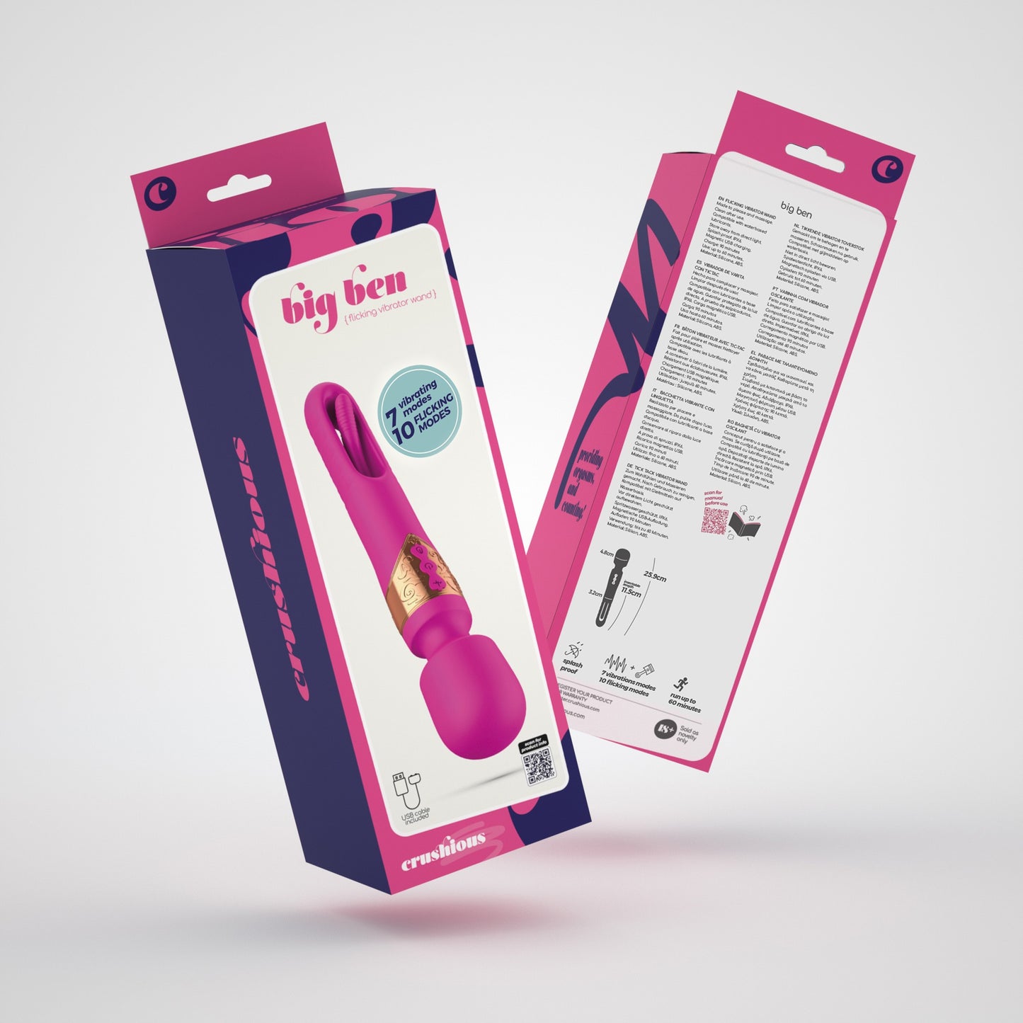 BIG BEN DUAL MASSAGER WITH FLICKER