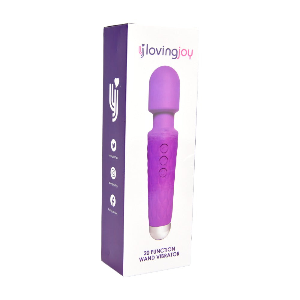 20 Function Wand Vibrator Purple