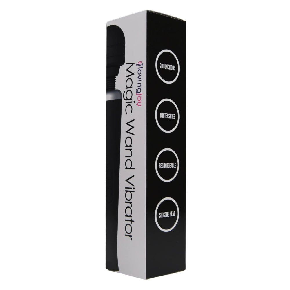 Rechargeable Magic Wand Vibrator Black