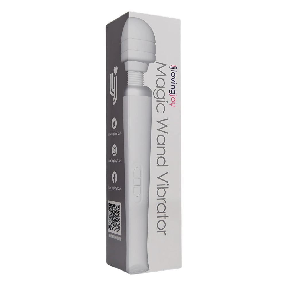Rechargeable Magic Wand Vibrator White