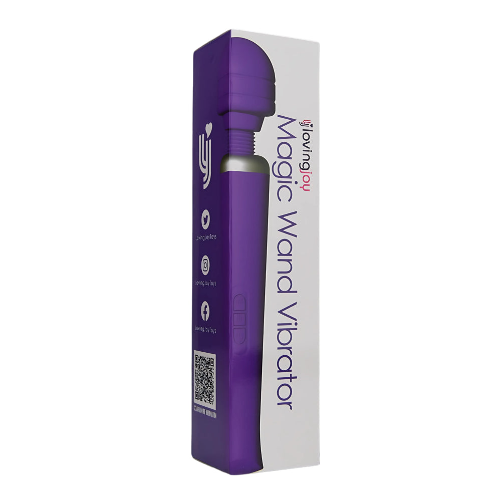 Rechargeable Magic Wand Vibrator Purple