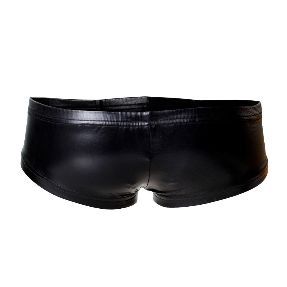 Booty Shorts Black Leatherette