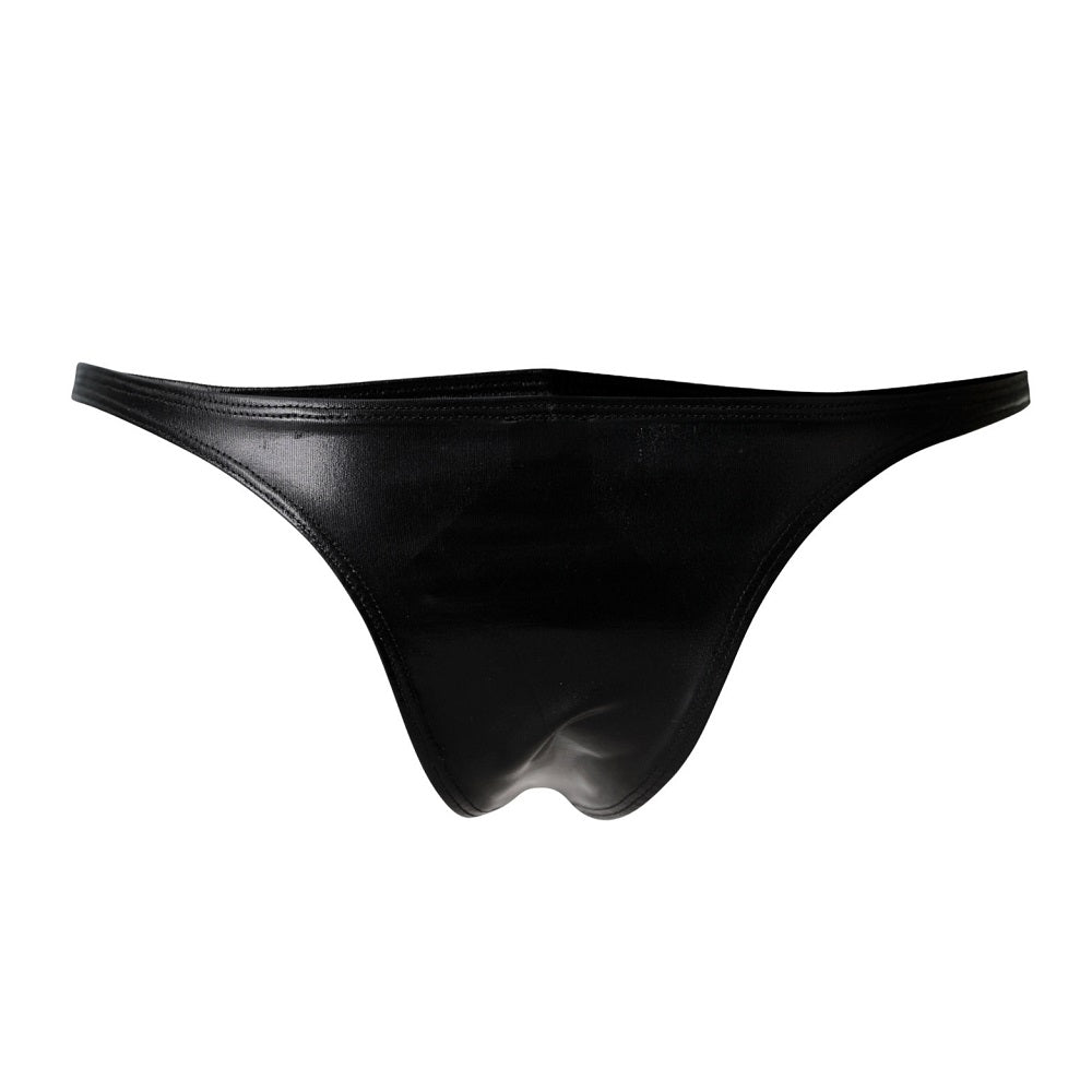 Brazilian Brief Black Leatherette