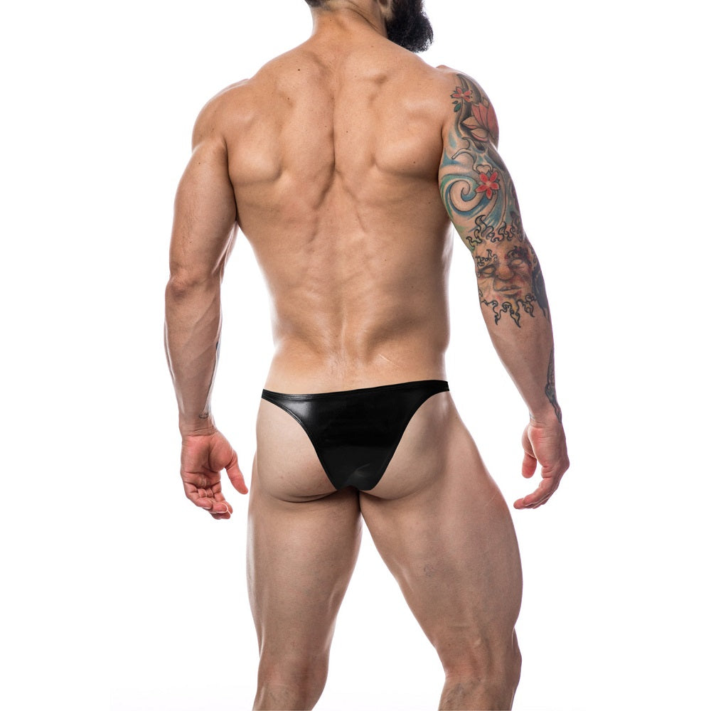Brazilian Brief Black Leatherette