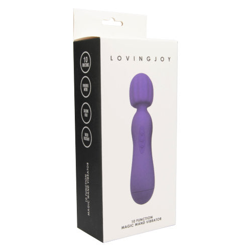 10 Function Magic Wand Vibrator Purple