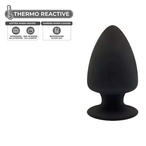 Dual Density Small Silicone Butt Plug 3.5 inches
