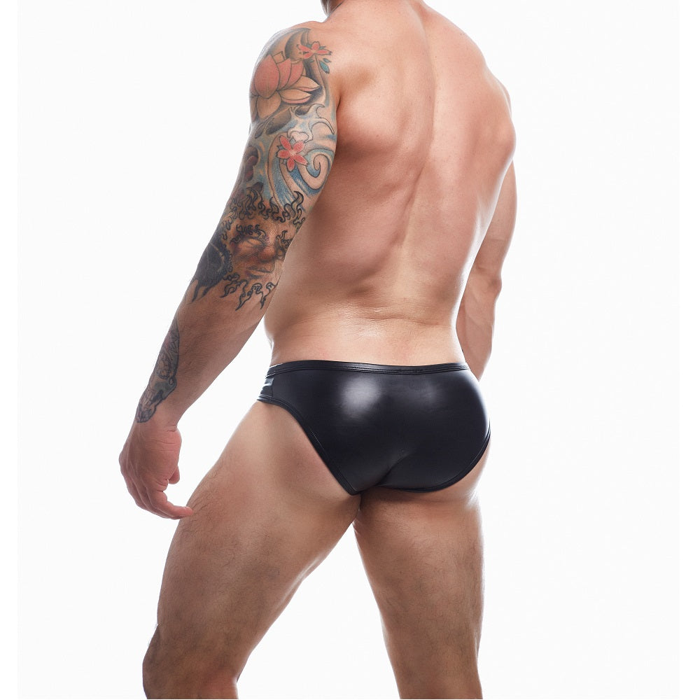 Snap Ergonomic Brief Black Leatherette
