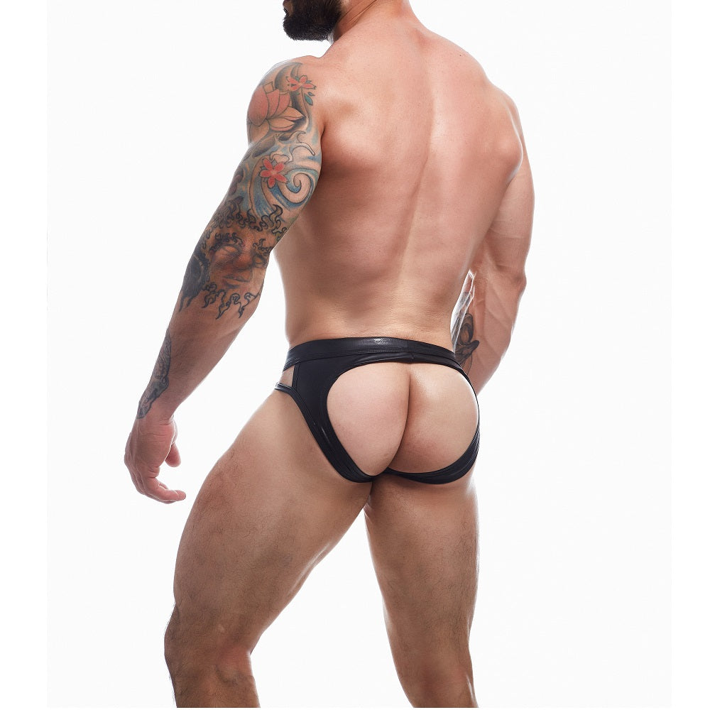 Dungeon Black Leatherette Jockstrap
