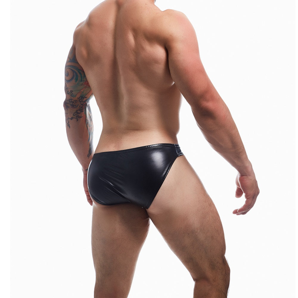 Boost Black Leatherette Bikini Brief