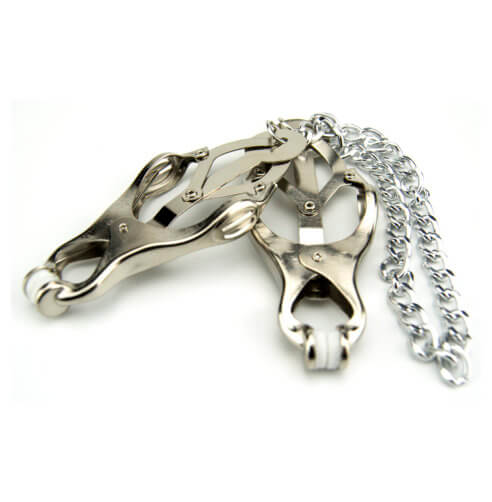 Squeezer Teaser Clover Nipple Clamps with Chain