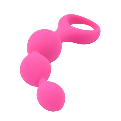 Triple Ripple Anal Beads Pink