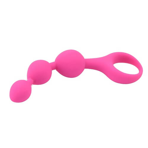 Triple Ripple Anal Beads Pink