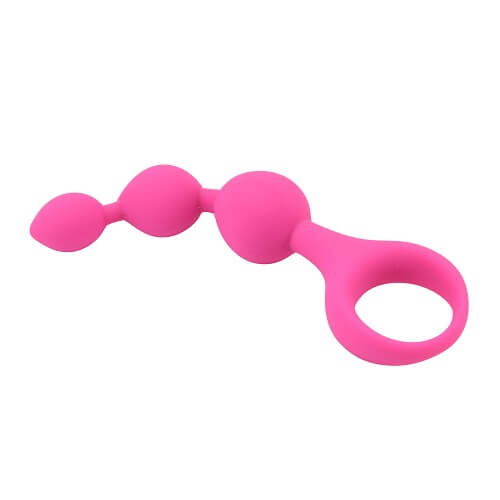 Triple Ripple Anal Beads Pink
