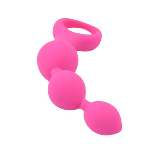 Triple Ripple Anal Beads Pink