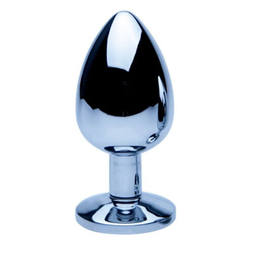 Silver Butt Plug-Large