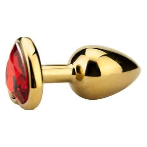 Heart Shaped Butt Plug-Gold