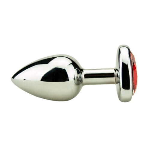 Heart Shaped Butt Plug-Silver