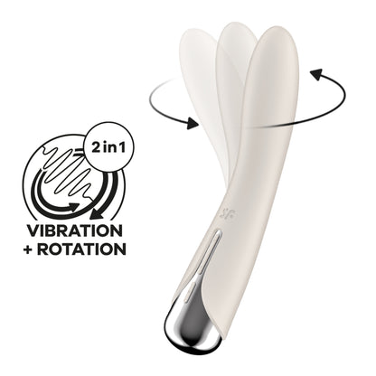SATISFYER SPINNING VIBE 1 VIBRATOR BEIGE