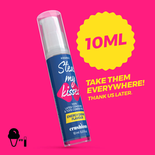 CRUSHIOUS STEAL MY KISSES ENERGY DRINK FLAVOUR LUBRICANT GEL 10ML