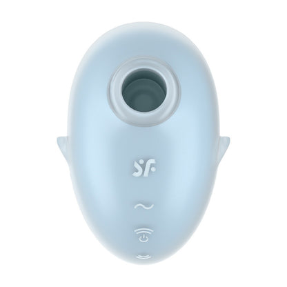 SATISFYER CUTIE GHOST - AIR PULSE VIBRATOR - BLUE