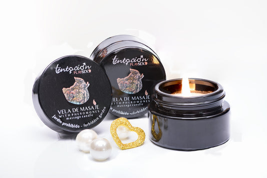 PHEROMONE CANDLE WITH FORBIDDEN GARDEN SCENT 20ML TENTACIÓN PLAY SEX