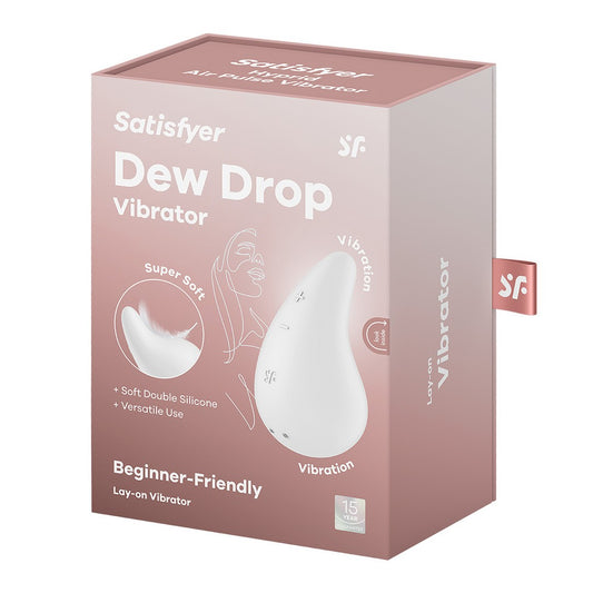 SATISFYER DEW DROP LAY-ON VIBRATOR WHITE