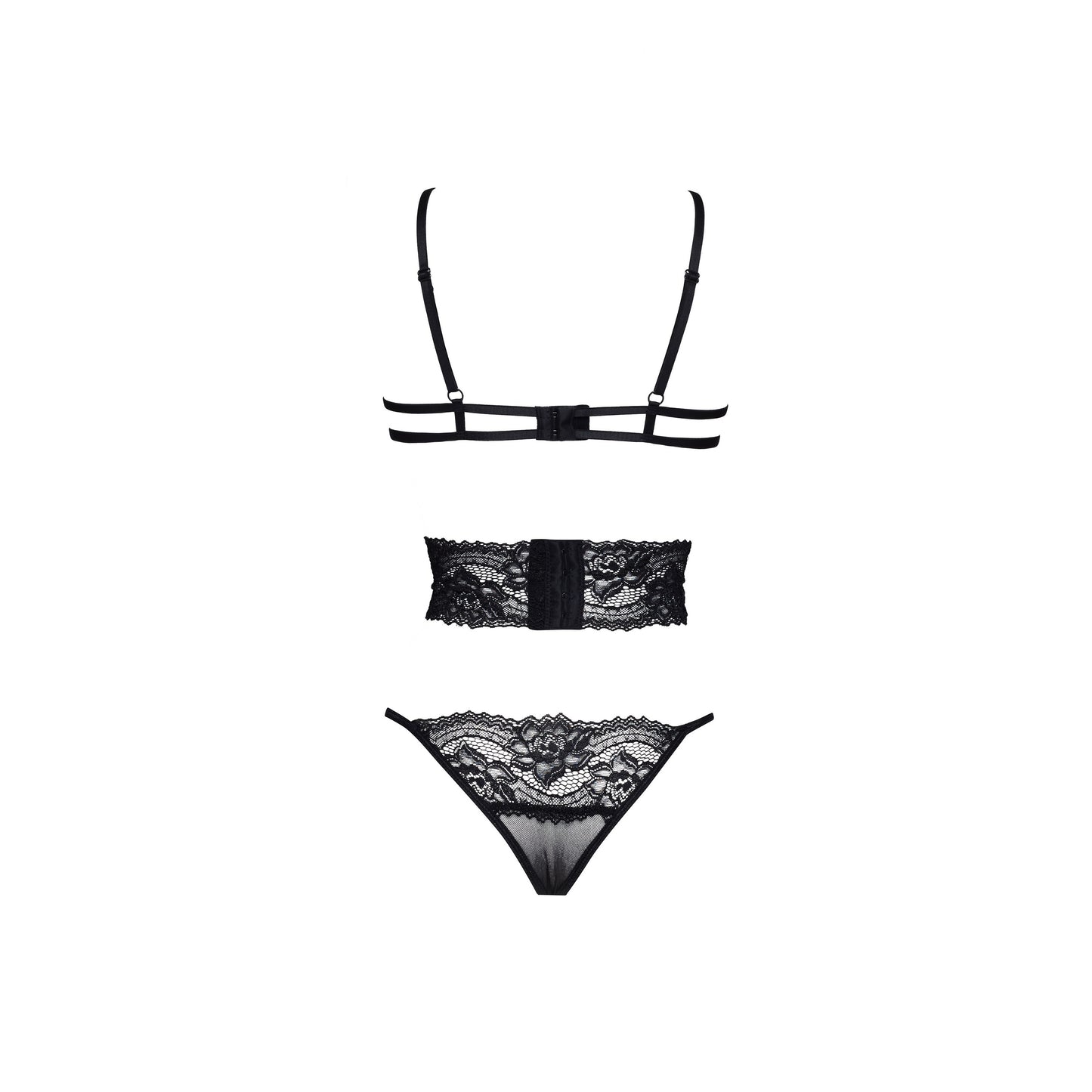 BEAUTY NIGHT FASHION NOELE TEDDY SET BLACK