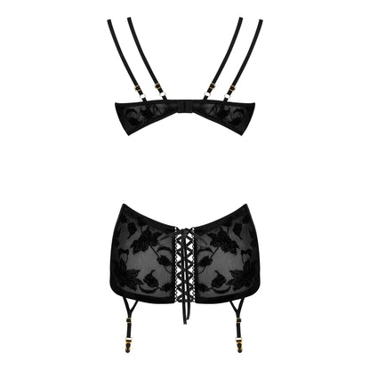 BEAUTY NIGHT FASHION XIOMARA CHEMISE AND THONG BLACK