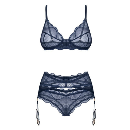 OBSESSIVE 3 PIECE SUSPENDER SET NIGHTLY BLUE