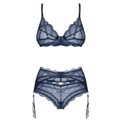 OBSESSIVE 3 PIECE SUSPENDER SET NIGHTLY BLUE