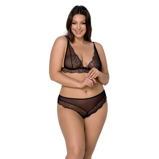 PASSION AMBERLY SET 2 PIECE BLACK QUEEN SIZE
