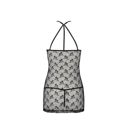 PASSION EROTIC LINE AZALIA CHEMISE AND THONG BLACK