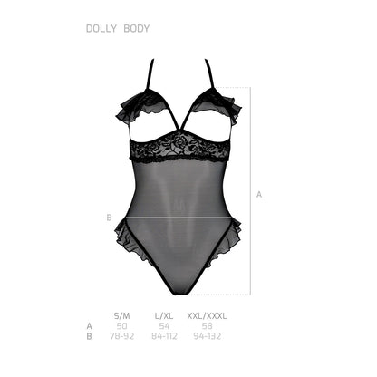 PASSION EROTIC LINE DOLLY TEDDY BLACK