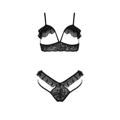 PASSION EROTIC LINE DOLLY SET 2 PIECE BLACK