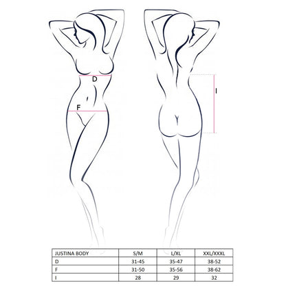 PASSION EROTIC LINE JUSTINA TEDDY BLACK