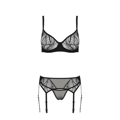 PASSION ECO COLLECTION LEAFA 3 PIECE SET BLACK