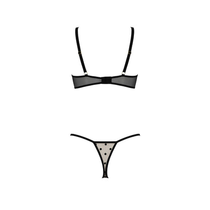 PASSION DEVIL COLLECTION MARINA SET 2 PIECE WITH OPEN BRA BEIGE
