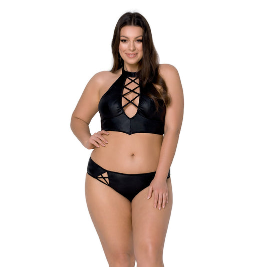 NANCY BIKINI 2 PIECE SET BLACK QUEEN SIZE