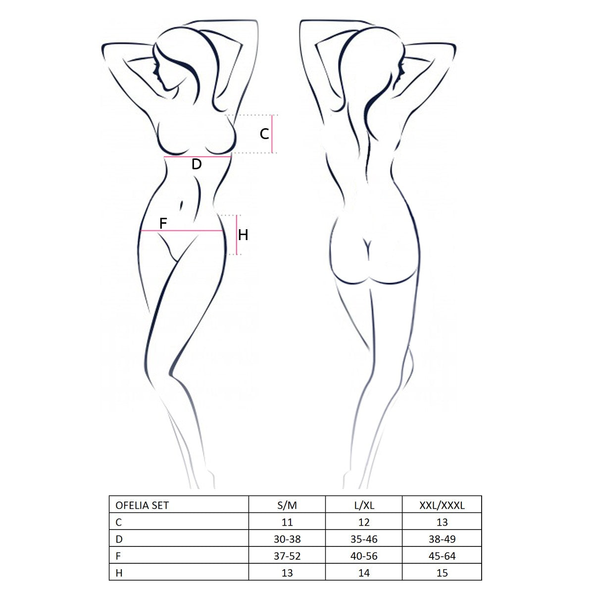 PASSION OFELIA SET 3 PIECE WITH OPEN BRA WHITE